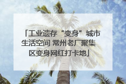 工业遗存“变身”城市生活空间 常州老厂聚集区变身网红打卡地
